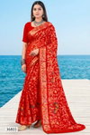 Manjyot By Vallabhi Brasso Printed Wedding Wear Saree Wholesale Price In Surat
